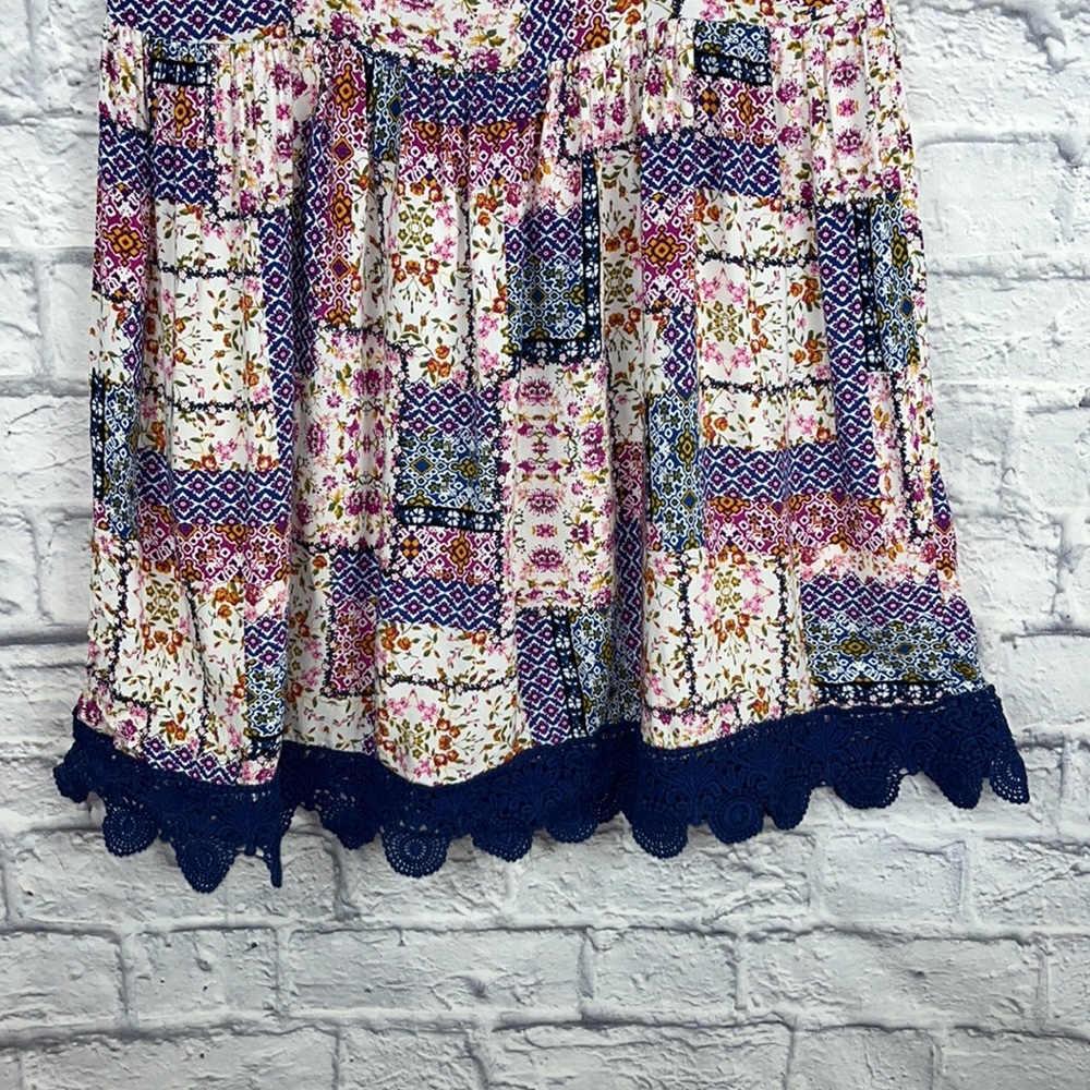Knitworks Ruffled Floral Spring Dress - Picture 3 of 8